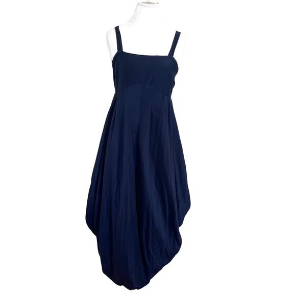 Whimsigoth Fairy Grunge Silk Bubble Maxi Dress Size S Black Goth Dark Romantic - Picture 1 of 11